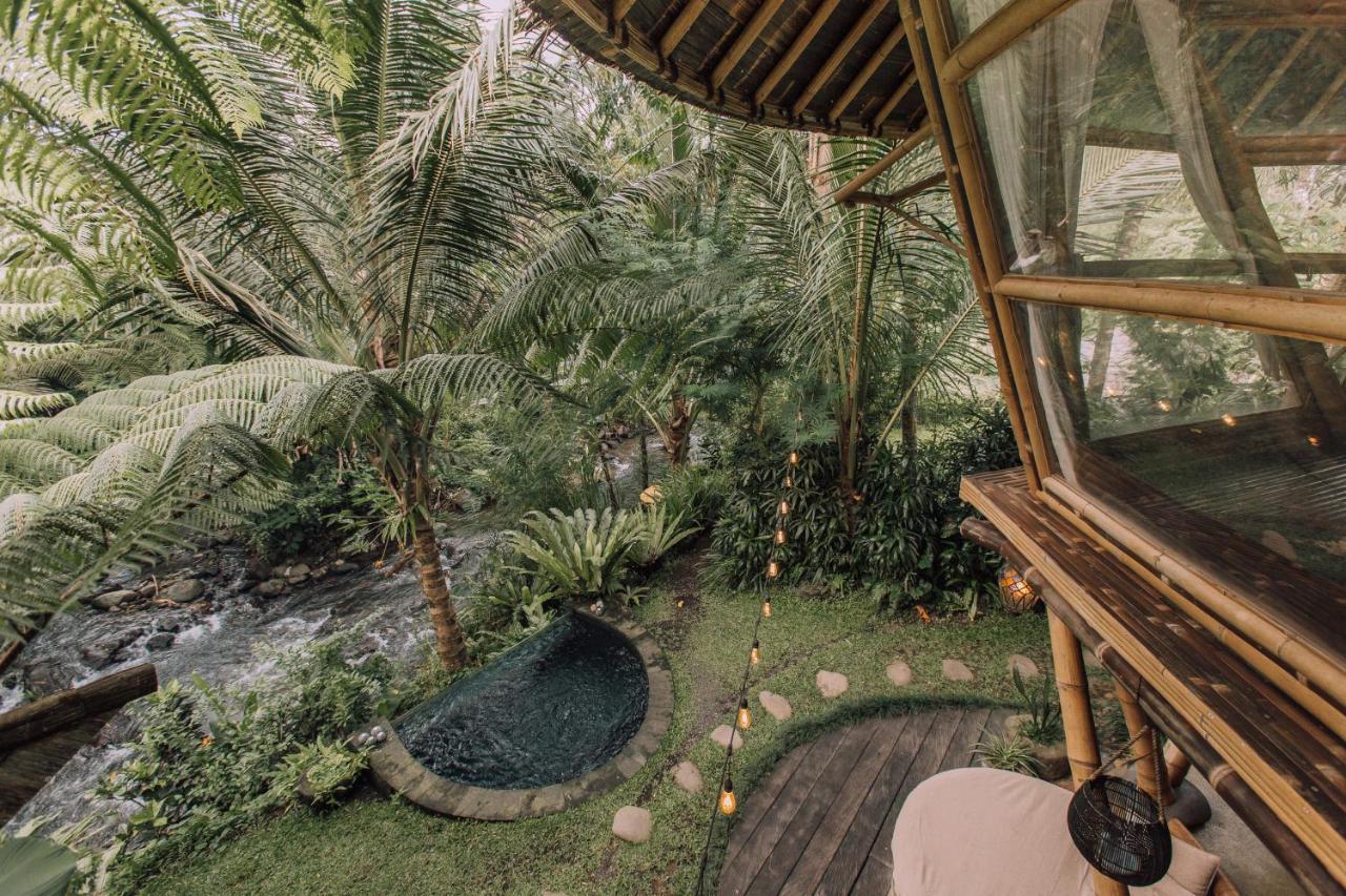 Villa Hideout Eco Bamboo House Bali Selat Exterior foto